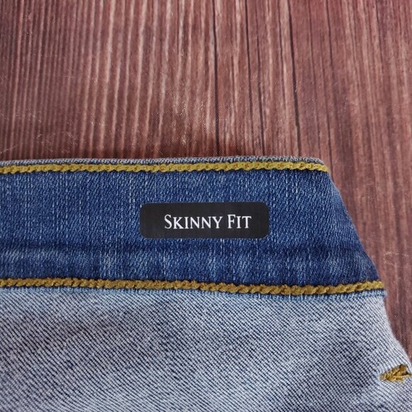 NWT Judy Blue Womens Size 3/26 Skinny Fit Blue Denim Jeans Ankle Slit - Picture 13 of 15